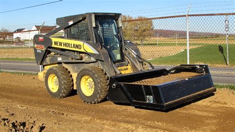 skid steer push rake|walk behind power box rake.